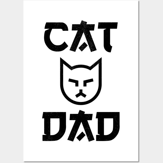 Cat Dad Wall Art by POD Anytime